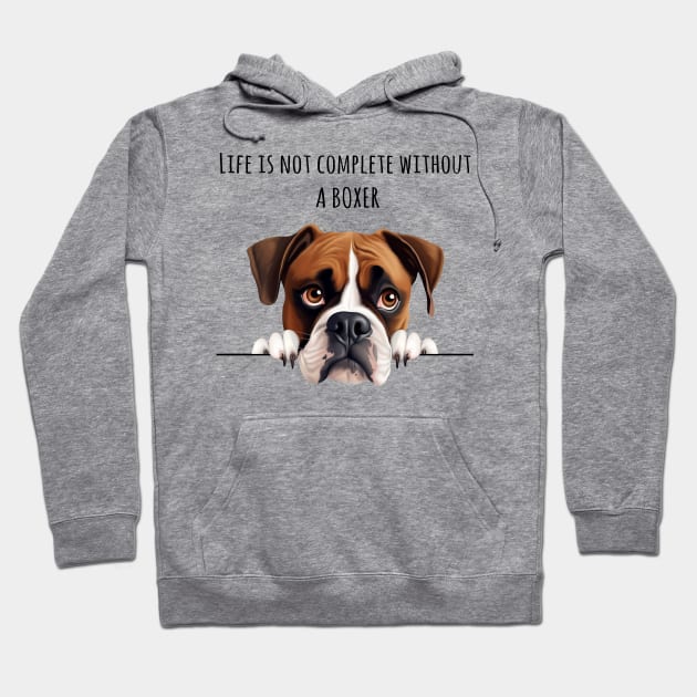 Life is Not Complete Without A Boxer Hoodie by myreed